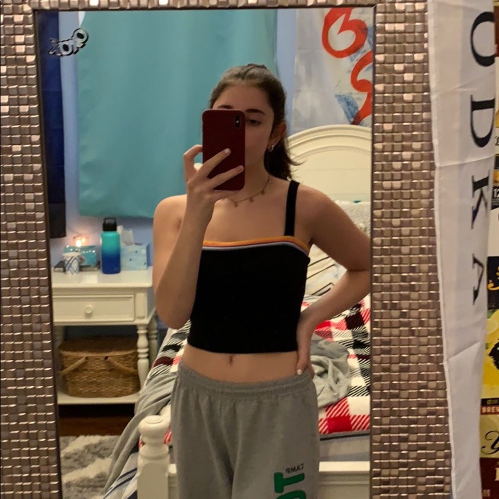 Black crop top